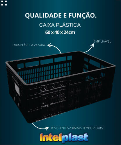 caixa plastica 60x40x24 intelplast
