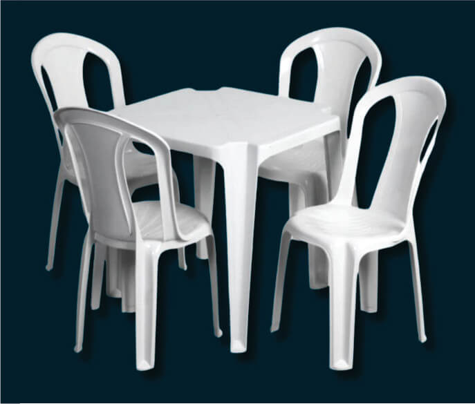 mesa plastica monobloco intelplast