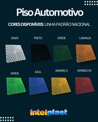 piso automotivo cores